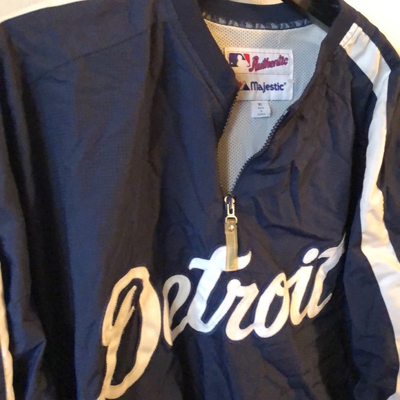 Vintage Majestic Detroit Mlb Pullover 